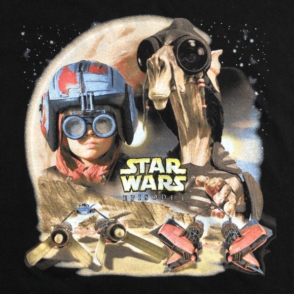 Vintage Bossini Star Wars t-shirt "Episode I pod racing" Size- S - Picture 2 of 4